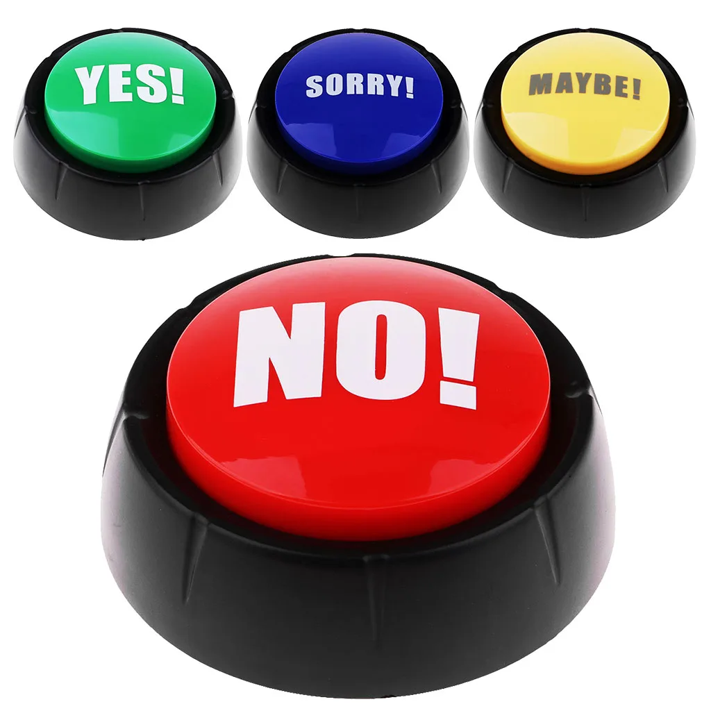 Yes No Sorry Maybe Sound Buttons Game Show Answer Buzzers Learning Resources Dome Shaped Button For Childred S Toys Hobbies Buy At The Price Of 2 07 In Aliexpress Com Imall Com
