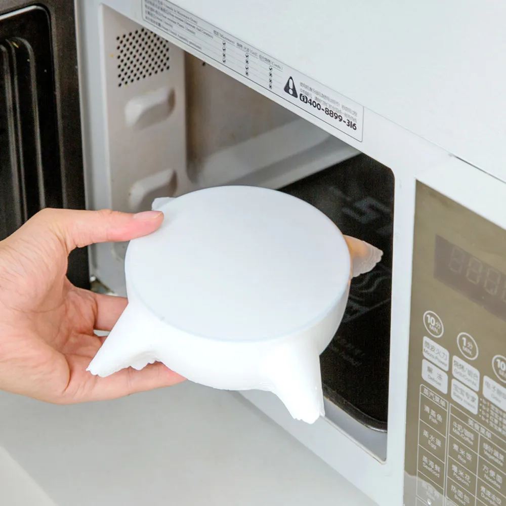 Крышка для емкостей силиконовая Пластиковая крышка для микроволновой печи холодильника Fresh Seal Nov22