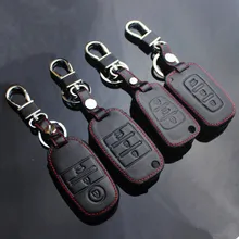 Leather keychain Key Case for Kia Rio K2 K3 K5 K4 Cerato Soul Forte Sportage R SORENTO Mohave OPTIMA Ceed Carens Borrego