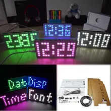 DIY DS3231 Сенсорная Клавиша Управления Яркость Регулируемая Большой Размер Матричный Будильник Комплект