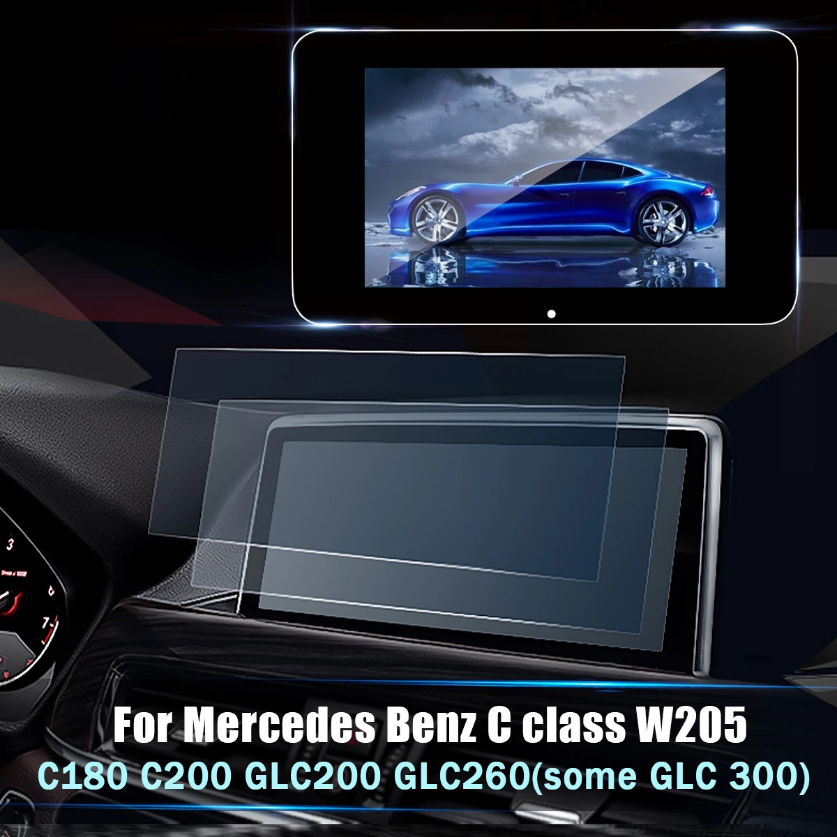 

Car GPS Navigation Screen Protective Film for Mercedes for Benz C class W205 GLC 200 260 2015-2017