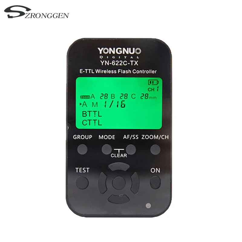 Yongnuo YN-622C-TX YN622C-TX YN 622C TX E-TTL ЖК беспроводной контроллер вспышки беспроводной триггер приемопередатчик для Canon DSLR