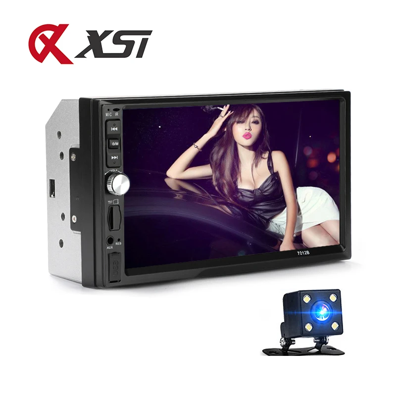

Auto Radio Bluetooth 2 din Car Radio 7012B Support BT/FM/AUX-IN/USB Reversing Detection Remote Control Car Stereo Audio Player