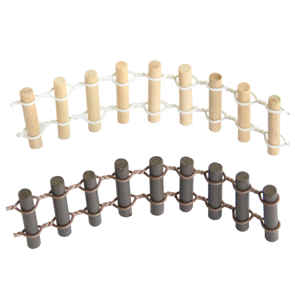 10 قطعة أسطواني السياج مجموعة Microlandschaft حديقة اكسسوارات الديكور بونساي استخدام الخشب العملي DIY المحمولة دائم البسيطة