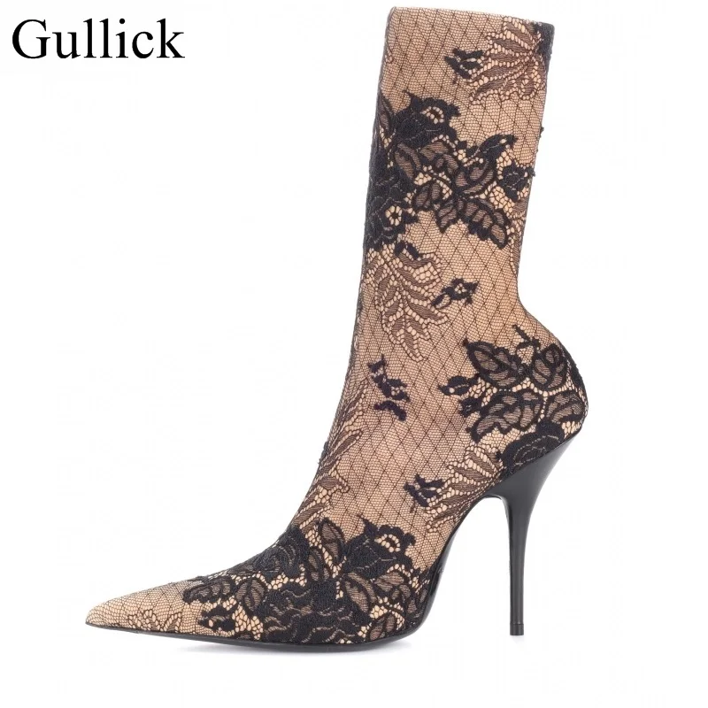 black ankle boots thin heel