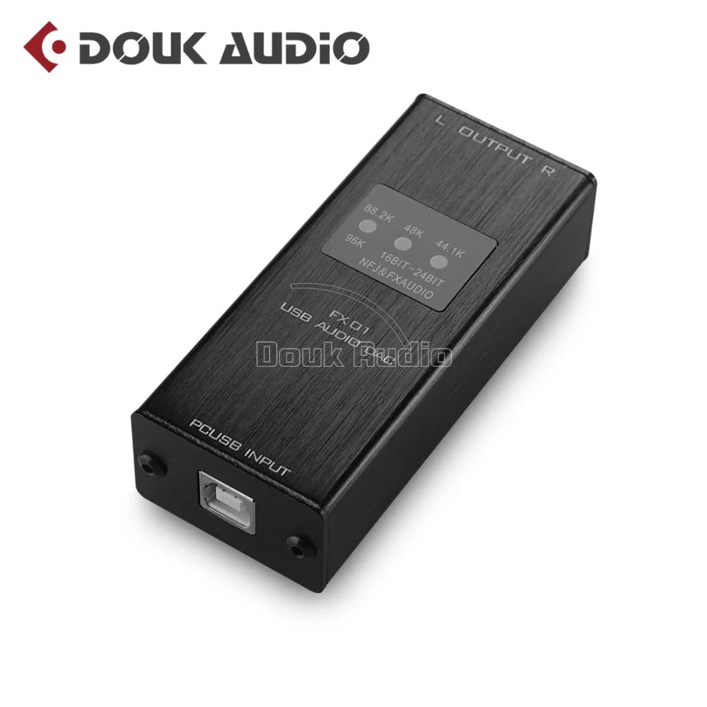 

Douk audio Mini PC USB Sound Card Audio Decoder SA9023+PCM5102 Sampling Rate Display_Black