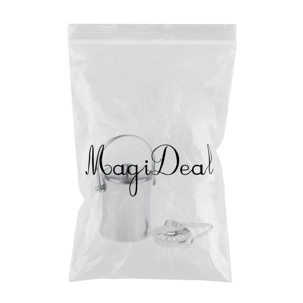 MagiDeal 1L Double Wall Stainless Steel Ice Bucket Wine Cooler with Portable Handle