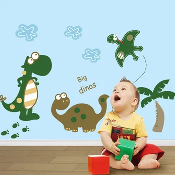 

Big Dinos! Dinosaur Wall Stickers REMOVABLE Nursery Kids Boys Room Vinyl Decals 7008