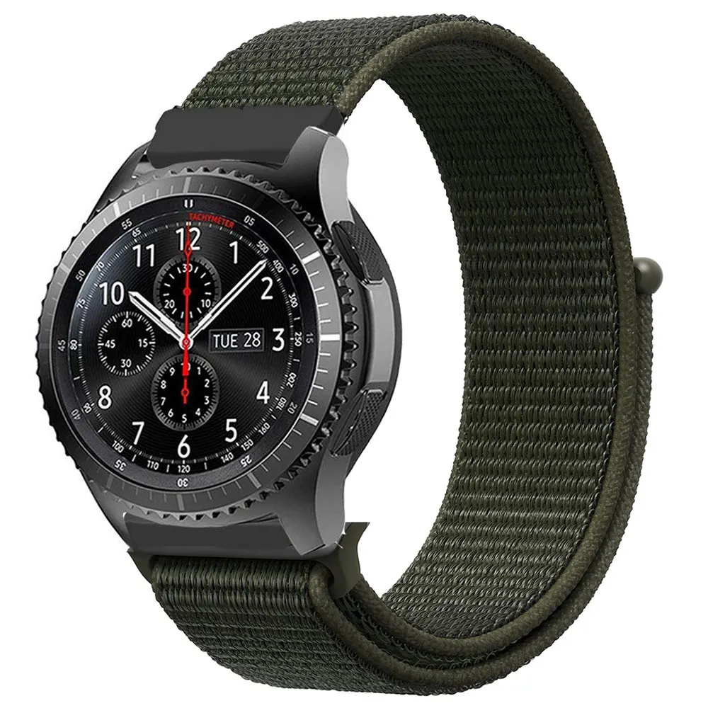 22 мм 20 мм нейлоновый ремешок для samsung Galaxy Watch 46 мм/42 мм/Активный 40 мм ремешок для samsung gear S3/S2/sport/Huami Amazfit полосы