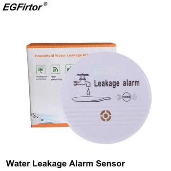Wireless Water Alarm Independent Battery Water Alarm Sensor Detector 90dB Sounder Water Leakage Alarm Detector Home System DC9V 1