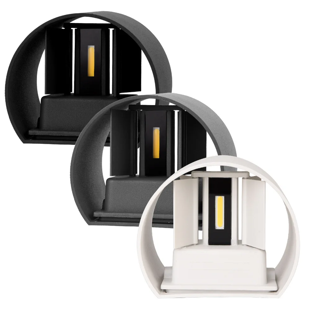 Tanie LED ściana zewnętrzna lampy, regulowany kryty ganek zewnętrzny do montażu na ścianie opraw oświetleniowych, 12W IP65 wodoodporna ściana candlle światła