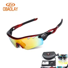 Hot Men Women UV400 Polarized Cycling Glasses Sport Outdoor Sun glasses Mountain Bike Bicycle Sunglasses Goggle Eyewear 5 Lens