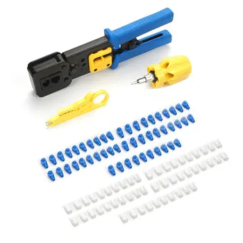 

New 103pcs Household Combination Tool Network Tool Through-hole Crystal Head Line-pressing Clamp Combination Tools