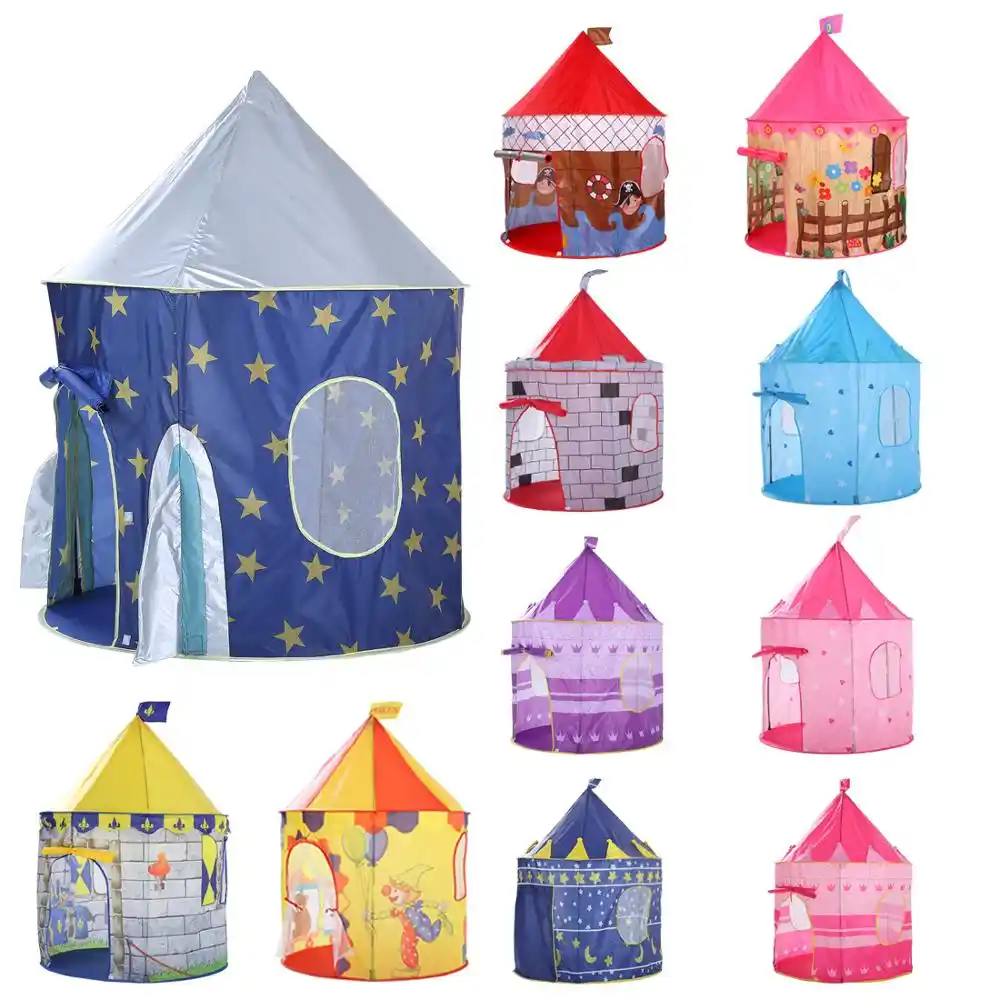 Kids Tent House Play Toys Tunnel Crawling Playhouse Castle Portable