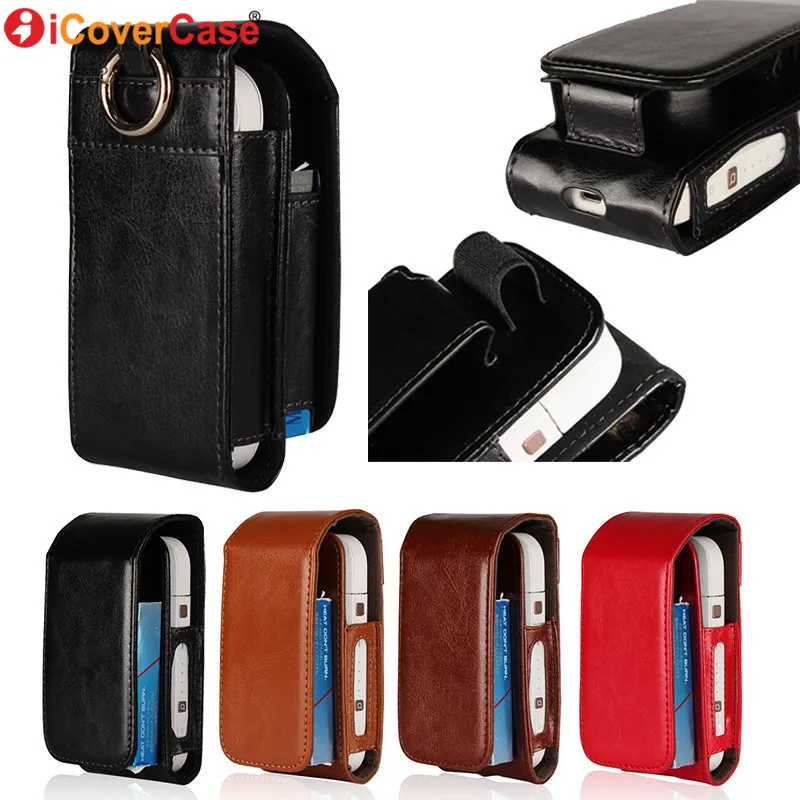 

For iQOS Cases Electronic Cigarette Wallet Box Holder Storage Accessory Full Protect Bags Coque For iQOS Leather Case Skin Cover