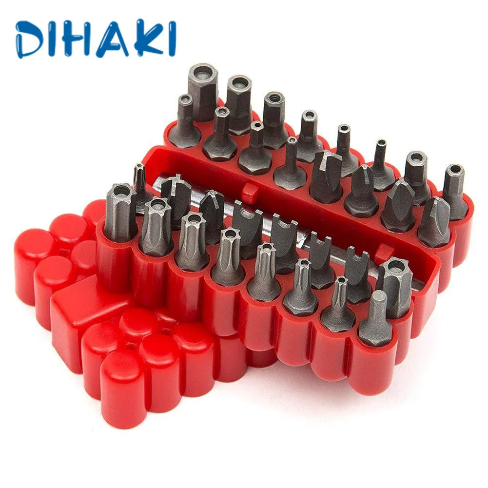 

33 Pcs/Set Screwdriver Bit Wlectric Screw Driver Bit Drill Abnormity Head Bolt Special Charging Drill Heavy-Shaped Knitting