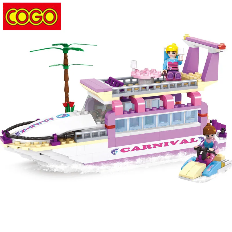 COGO Blocks Girl Series Luxury Submarine Blocks 318 pcs Building Block Playmobil font b Toys b
