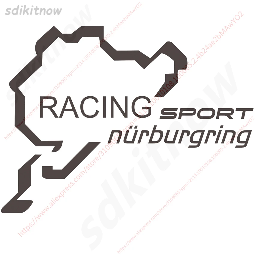 Nurburgring спортивные гоночные окна дверь кузов ПВХ наклейка Стайлинг автомобиля для