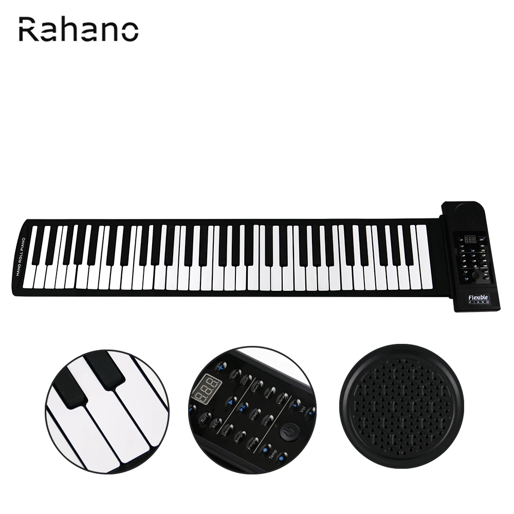 

Rahano RH15 Digital Piano Have 61 Keys,with 128 Tone and 128 Kind Of Rhythms,45 Demo Songs With MIDI Output Can Connect Computer
