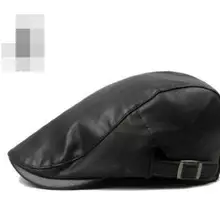 1 шт./партия,, зима-осень, искусственная кожа шапки-береты, мужские повседневные однотонные береты из искусственной кожи, мужская ПУ Кепка