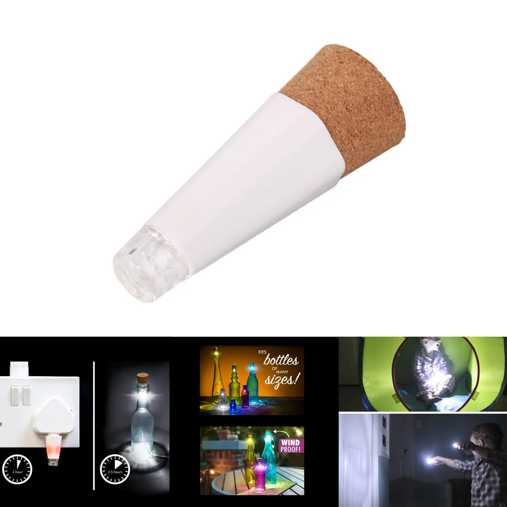 

Cork Shaped Wine Bottle Light Rechargeable USB Night Light Cork Stopper Lamp Creative Romantic Lights for Home Party Decor