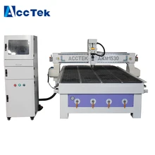 1500*3000*200mm AccTek 1530 showed 1530 woodworking machine cnc router with servo motor