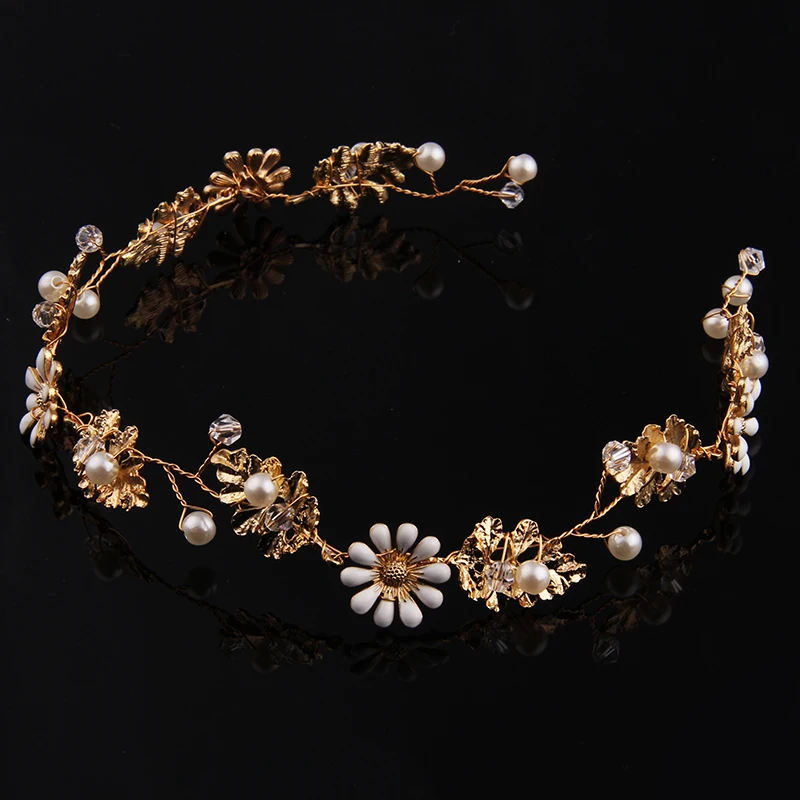 Buy Statement Flower Hair Tiaras Romantic Wedding