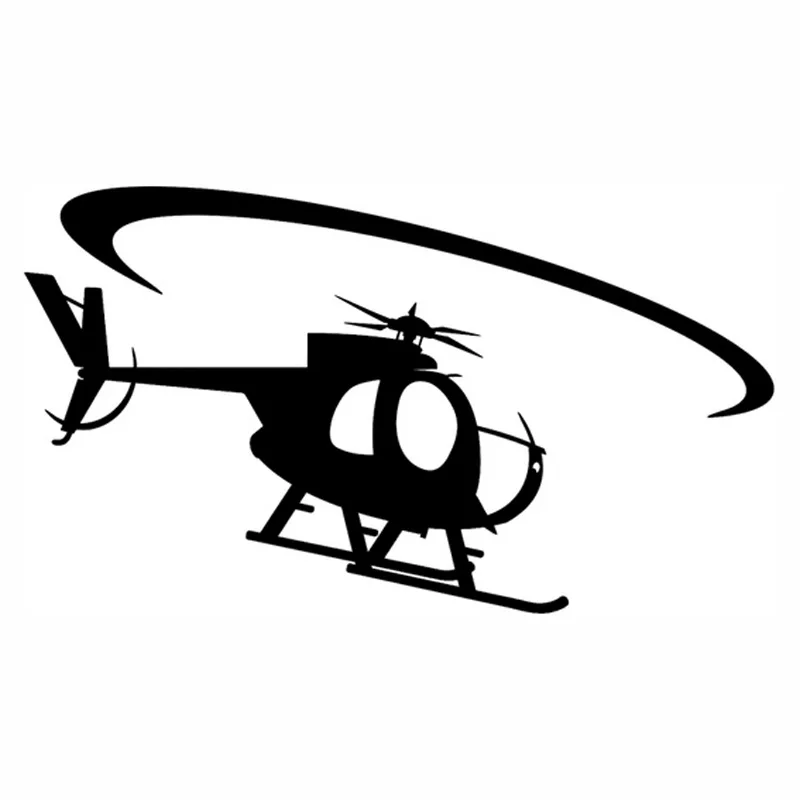 15 см * 8 6 OH-6 In Flight художественные Мультяшные наклейки на вертолеты виниловые