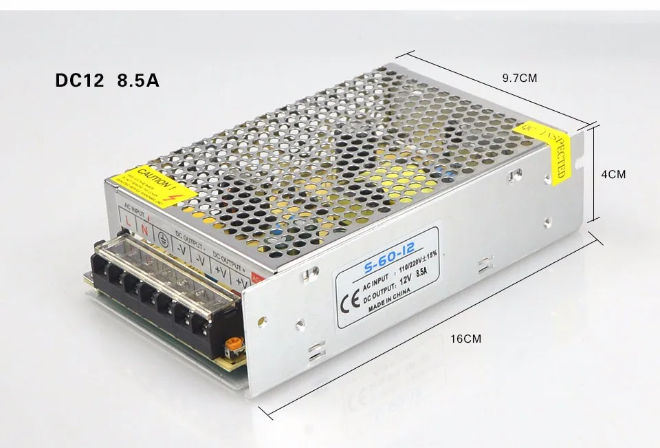 Трансформаторы DC12V 1.25A 2A 3.2A 5A 8.5A 10A 15A 20A 30A 40A драйвер Мощность адаптер для Светодиодные ленты света Питание