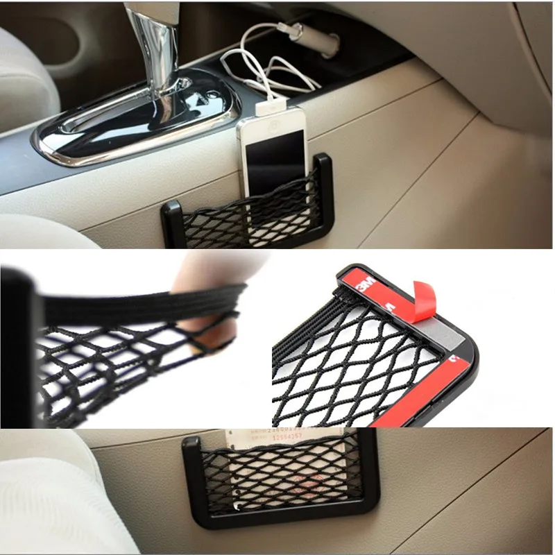 

Car Stying Bag Vehicle Storage Mesh Resilient Nylon Mesh Bag for KIA sportage rio sorento cerato k2 Soul ceed 3 k5 Accessories