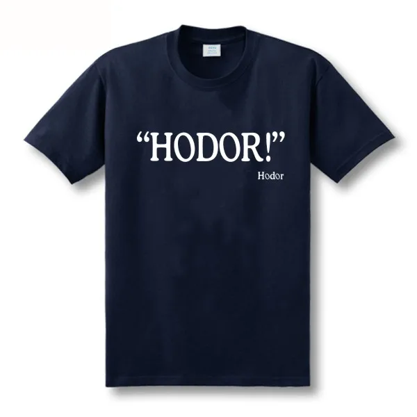 ECTIC 2018 футболка Игра престолов Мужская с надписью Hodor Quote 2 цвета хлопковые