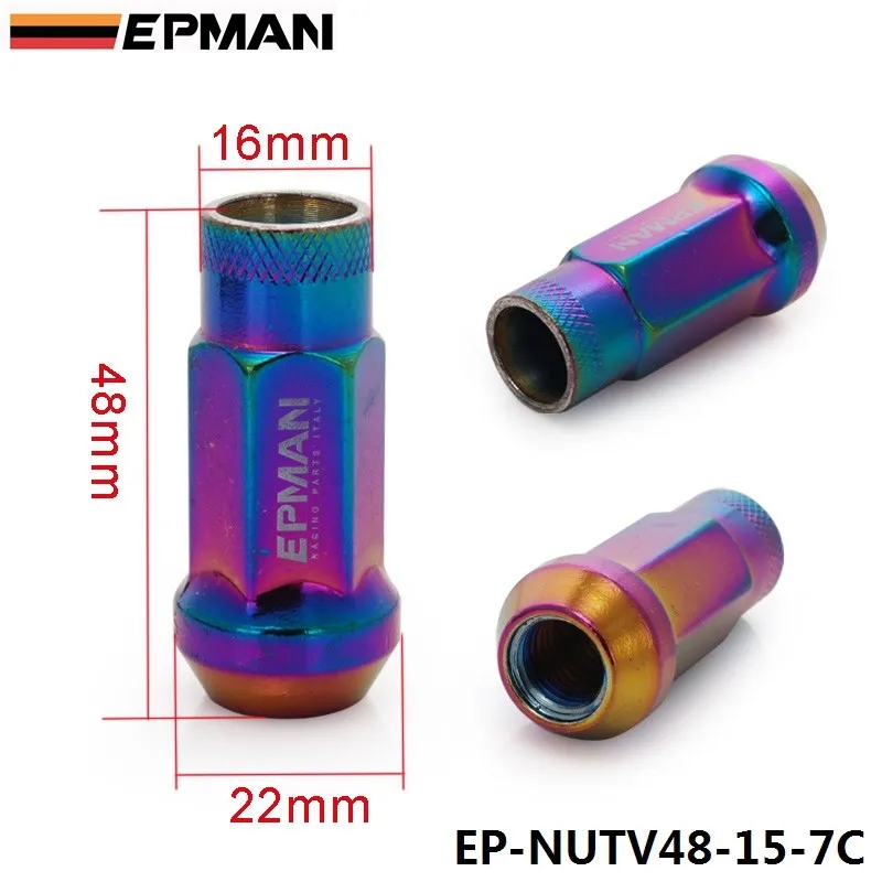 Гоночный красный 48 мм стальной открытый exhtend колесо желудь ободок набор гаек 12*1,25/12*1,5 тюнер 20 шт с ключом EP-NUTV48-AF