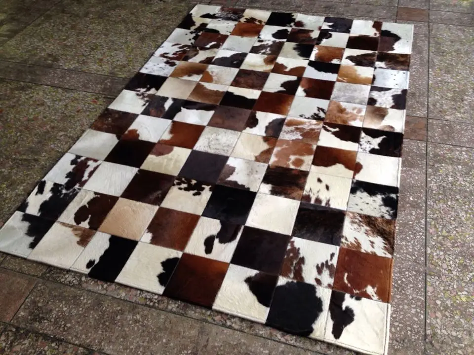 Natural Cowhide Fur Rug Real leather Cowhair Carpet Cow Rugs And Carpet