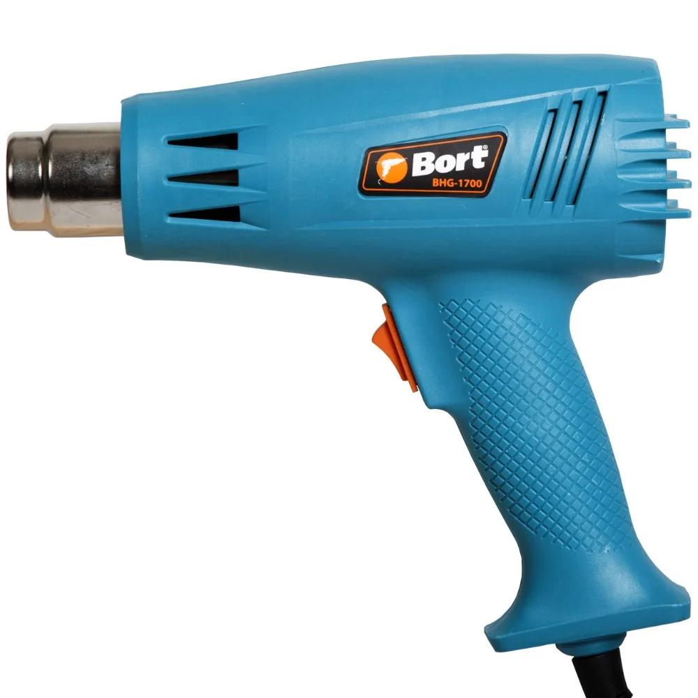 Фен технический Bort BHG 1700 (Мощность 1600 Вт 2 режима температура 300°С/500°С воздушный