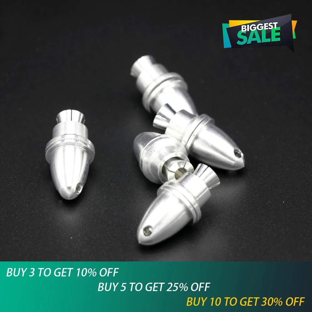 

5pcs/lot 2mm 3mm 3.17mm 4mm RC Aluminum Bullet Propeller Adapter Holder for Brushless Motor Prop