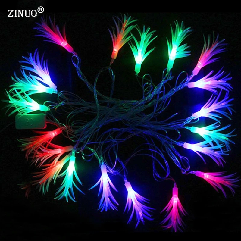 

ZINUO 4M 20pcs Pinecone Garland String Fairy Light Outdoor Garden Patio Matsuba String Light For Christmas Party Wedding 220V