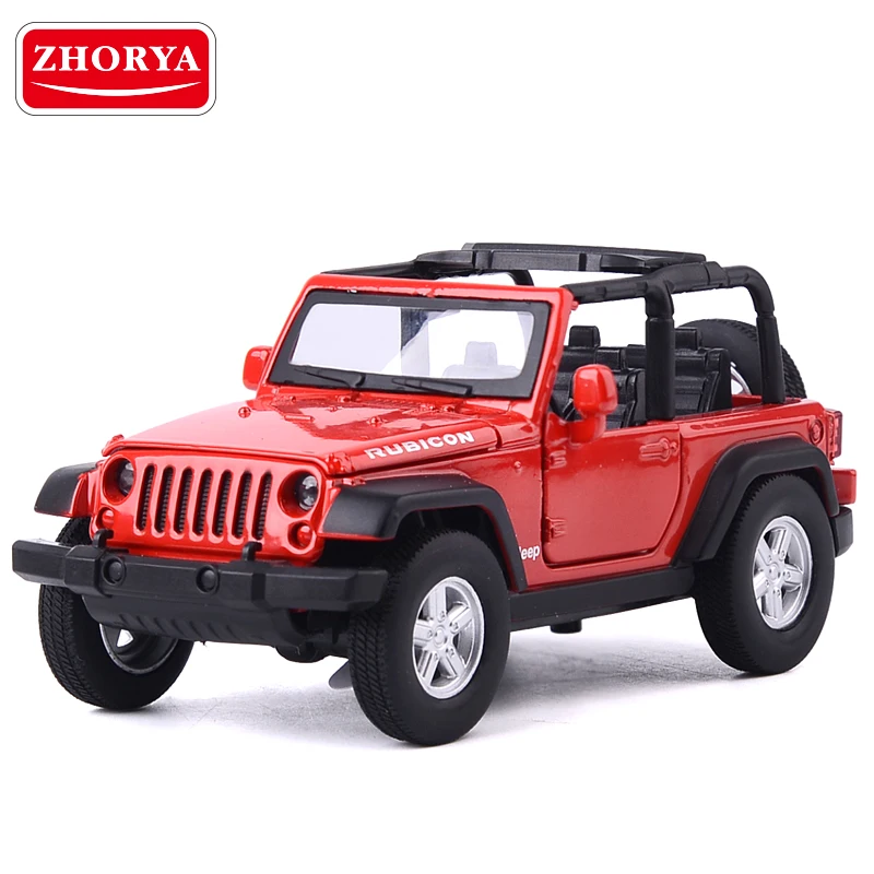 

Zhorya 1:32 High Simulation Alloy Car Pull Back Metal Jeep Diecast Model Toys Door-open with Light and Sound For Kids Boys