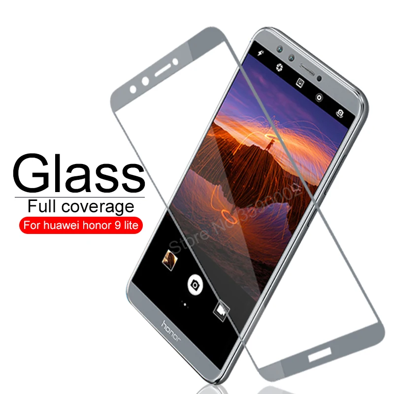 

on honor 9 lite tempered glass for huawei honor 9 lite screen protector protective glass 9 light 9lite honor9 lite cover film 3D