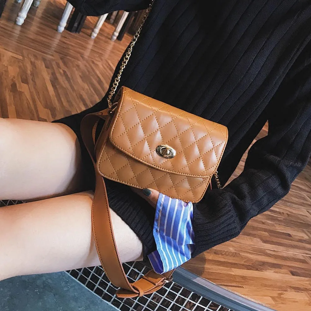 2018 Мода Талия сумка для Для женщин Pu кожаный ремень Сумка Элегантный поясная сумка Бум Хип цепи Сумка Фанни пакеты телефон, кошелек