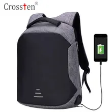 

Crossten Multifunctional 15" Oxford Waterproof Anti Theft Laptop Backpack Macbook Business Travel Bags USB Charging Schoolbag