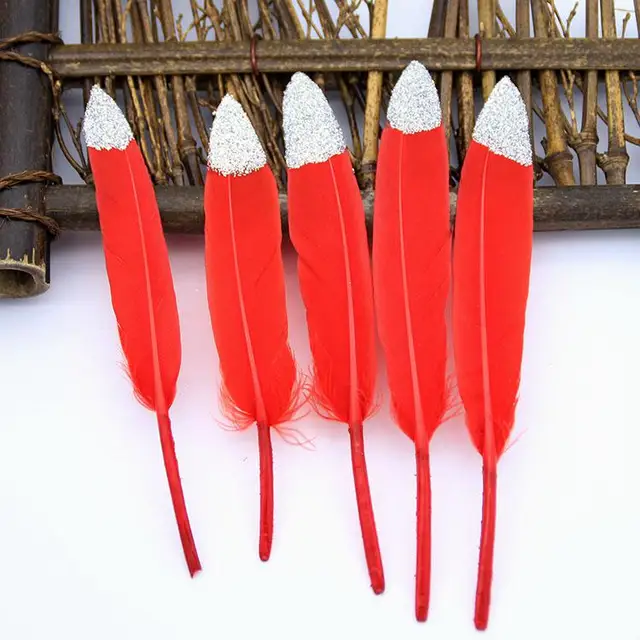 Arts Crafts DIY Apparel Sewing Long 10 15cm Dyed 2 color golden Craft