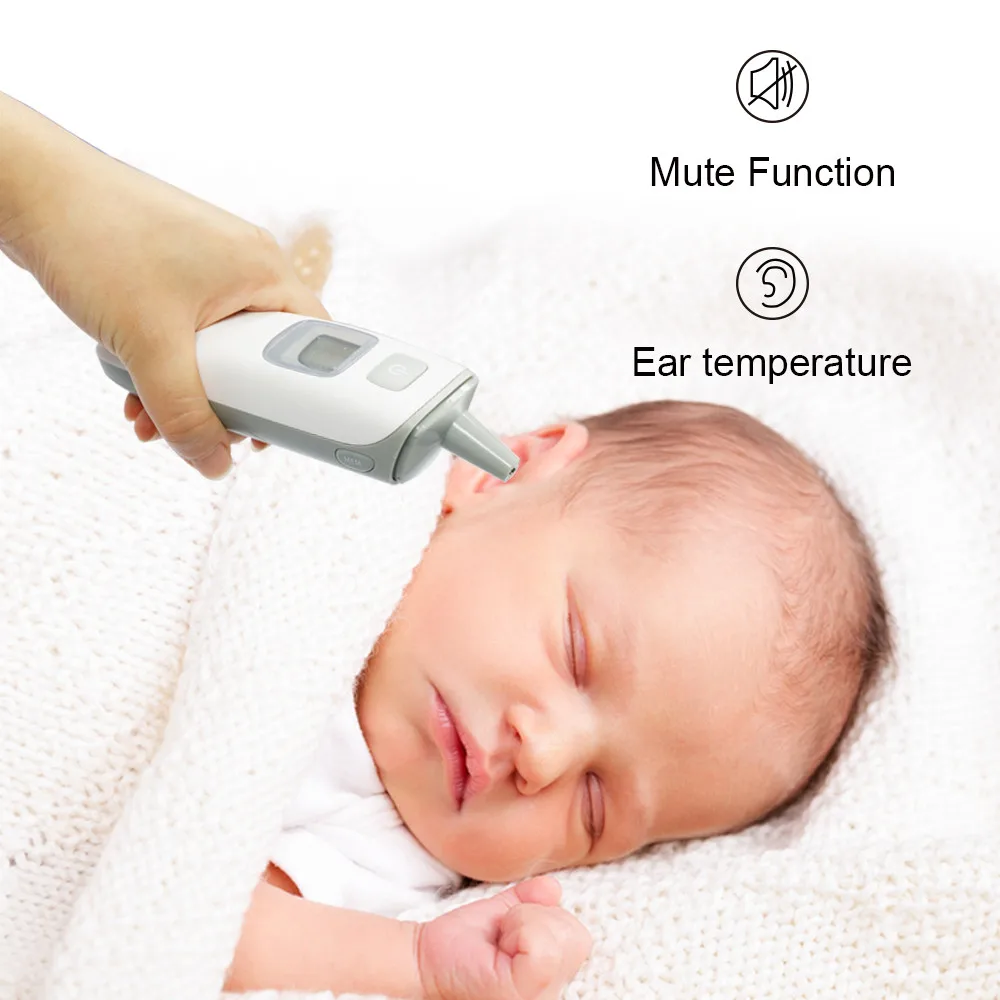 Digital LCD IR Infrared Thermometer Gun Laser Non-contact Baby Forehead Body Surface Eardrum Temperature instruments JPD-FR408 (20)