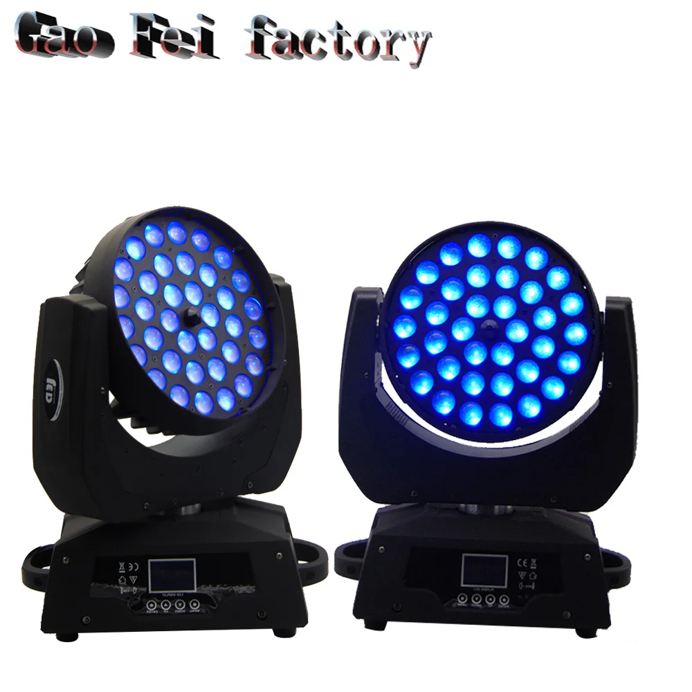 

2pcs/lot moving head led 36x12w rgbw 4IN1/Quad LED source dmx512 540 degree / 270 degree 15-45 Linear zoom moving head light