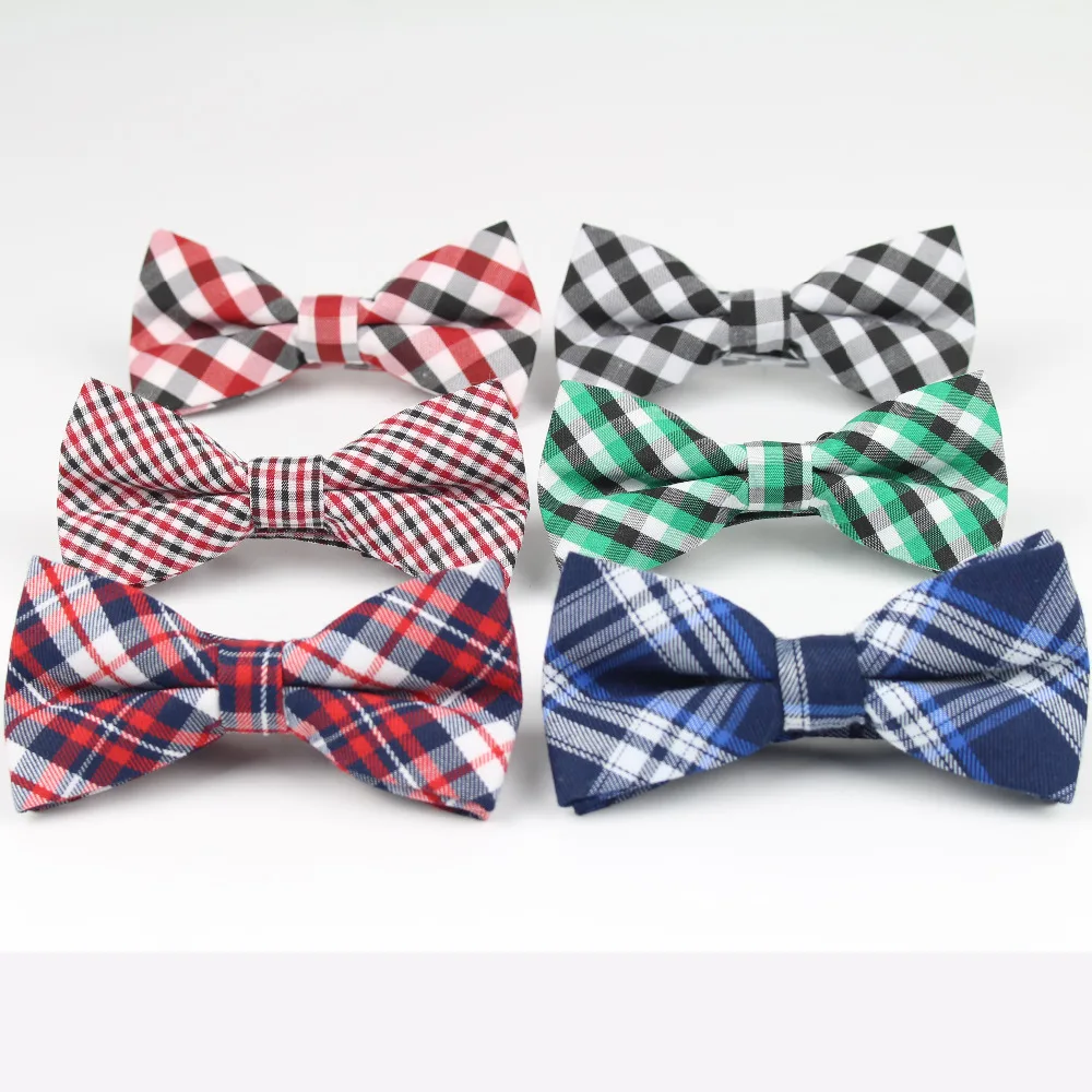 

New Style Plaid Kids Bowtie Cotton Children Bowties Baby Kid Classical Pet Dog Cat Striped Butterfly Child Bow tie