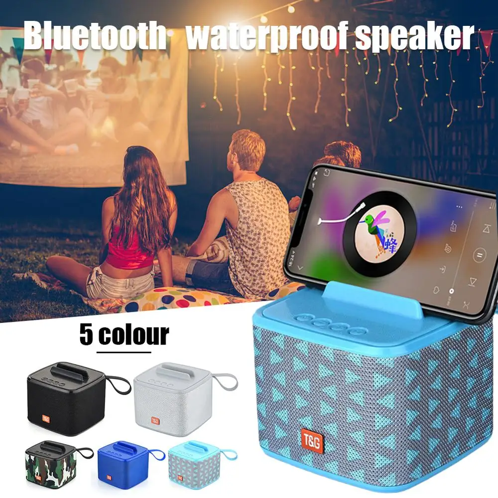 קנו רמקולים | Makescc TG801 Bluetooth Outdoor Waterproof Wireless Speaker Support TF Card FM Radio Aux Input Voice Prompts A birthday present