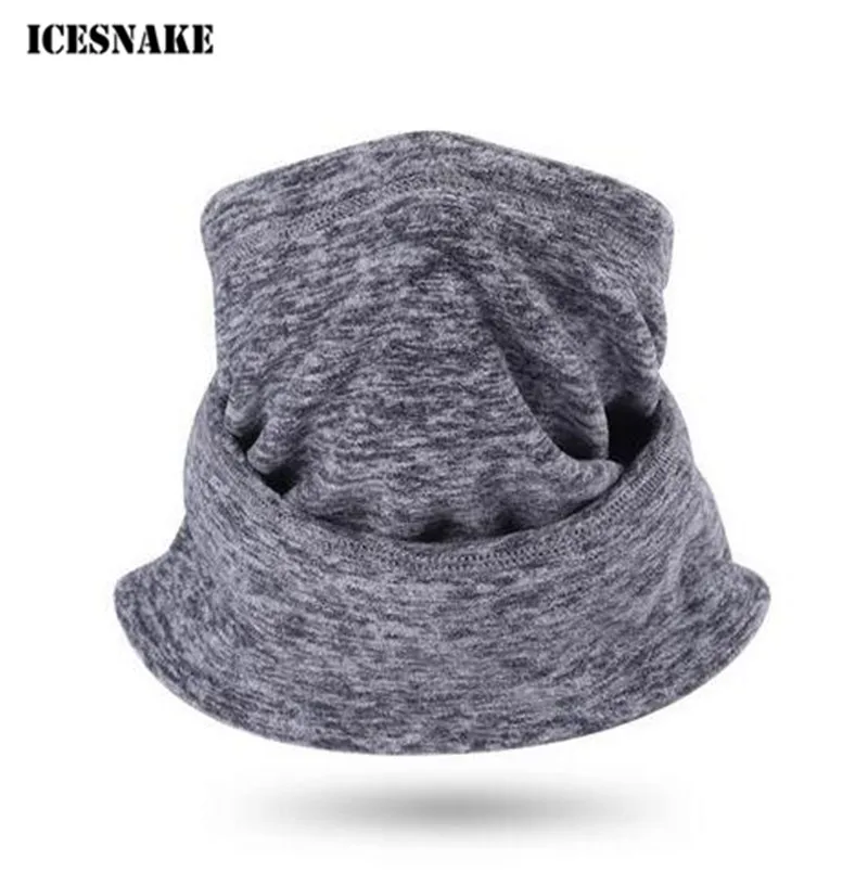 

ICESNAKE Motorcycle Face Mask Cold-proof Ski Cycling Mask Moto Scarf Autumn Winter Thermal Fleece Mask Neckerchief Headband