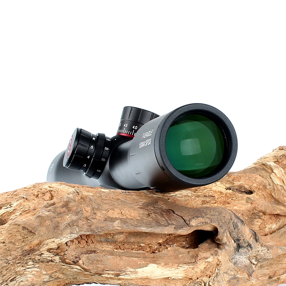 T-Eagle SR 10X44 SFSS Hunting Riflescopes Side Parallax Glass Etched Reticle Turrets Lock Reset Fixed Magnification 10X Scope (9)
