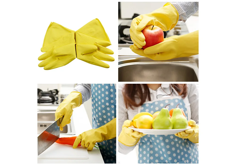 Long Rubber Gloves For Work Washing Cleaning Safety Gloves (6)