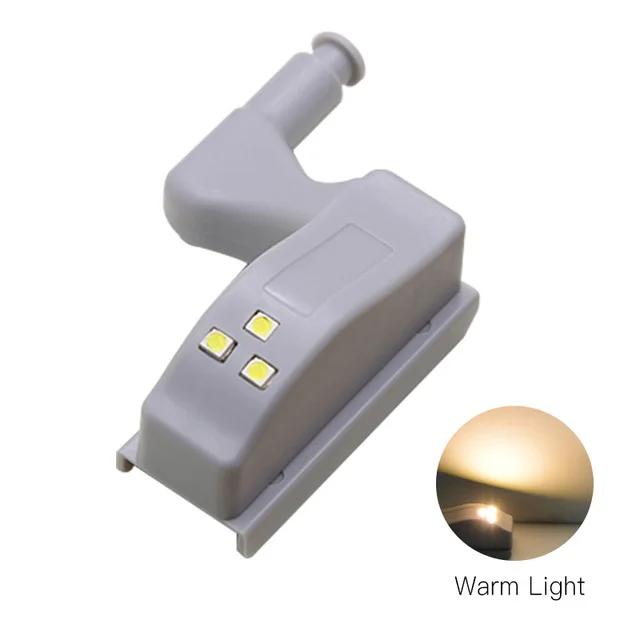 

NEWKBO 3pcs LED Under Cabinet Light Universal Wardrobe Cold Light Sensor high brightness LED Hinge light For Cupboard Closet