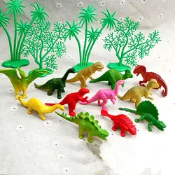 16 шт./компл. DIY джунгли динозавров украшения торта украшения творческие украшения для выпечки, торта для домашней вечеринки на день
